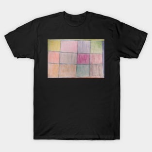 Pastel Colour Art Checkered Style design T-Shirt